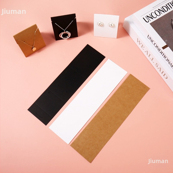 50 κομμάτια αυτοφερόμενων σκουλαρίκια κολιέ από χαρτόνι, αξεσουάρ κοσμημάτων DIY, κλιπ αυτιών, βάση επίδειξης κοσμημάτων