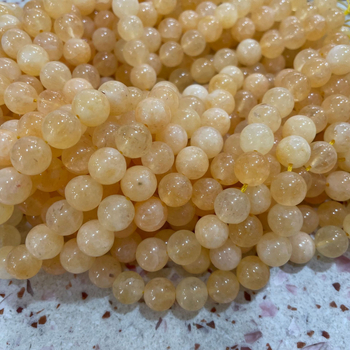 Φυσικές βελτιστοποιημένες χάντρες κιτρίνης, ημιτελείς χάντρες κιτρίνης Βραζιλίας, DIY βραχιόλι, στρογγυλές χάντρες, αξεσουάρ κοσμημάτων