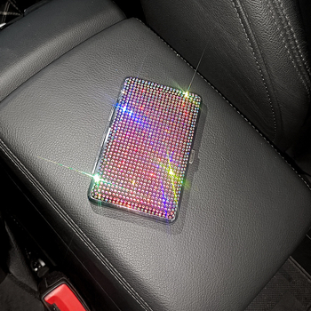 Piiriülene loominguline teemantidega kaunistatud naiste sigaretikarbi kleebis teemant Rhinestones üliõhuke roostevabast terasest kaasaskantav sigaretikarp naiste sigaretikarp ruudukujuline