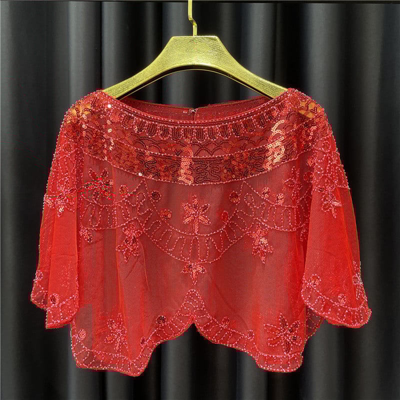 Moterų plonų vestuvinių suknelių aksesuarų, pečių siūlų, megztinio, perspektyvių blizgučių, mažo palto, mažos liemenės, karta