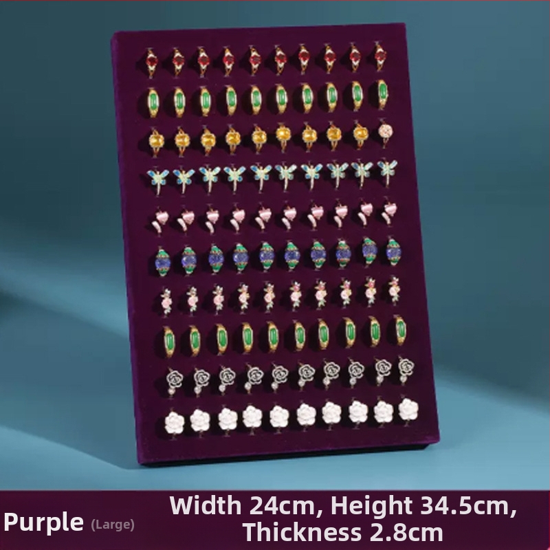 Divat kreatív képkeret gyűrűs kijelző állvány összecsukható állvány flanelette ékszertároló állvány kellékek