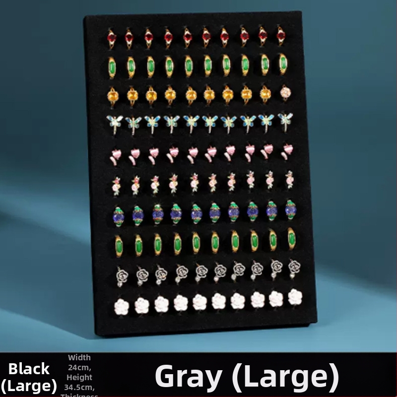 Divat kreatív képkeret gyűrűs kijelző állvány összecsukható állvány flanelette ékszertároló állvány kellékek