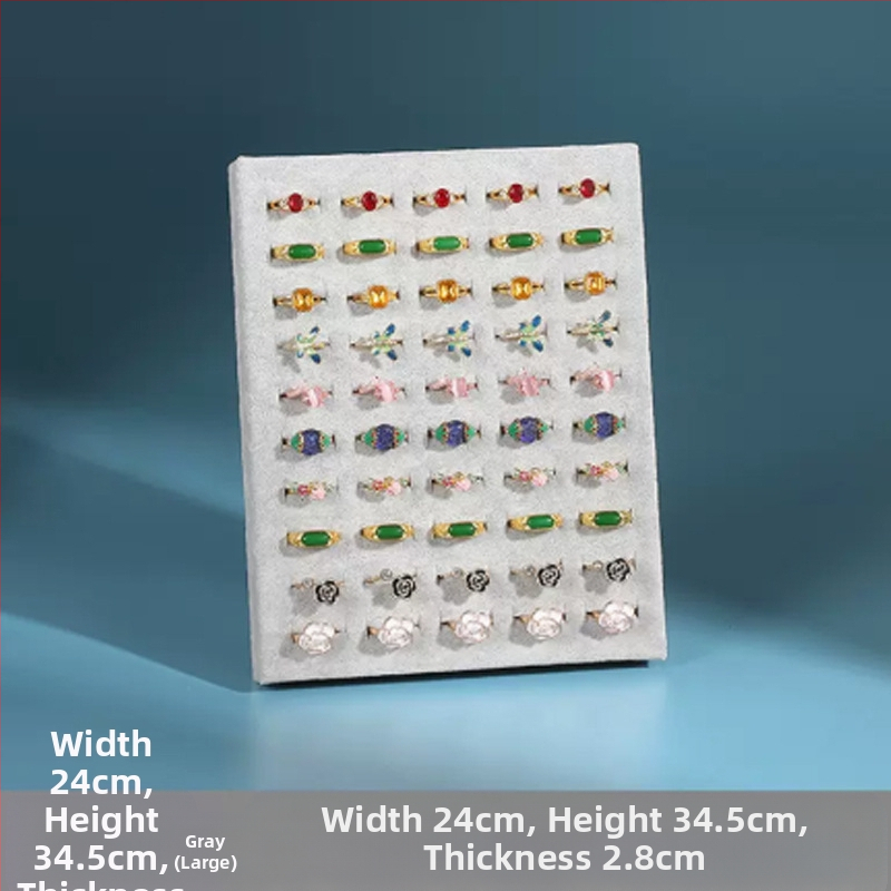 Divat kreatív képkeret gyűrűs kijelző állvány összecsukható állvány flanelette ékszertároló állvány kellékek