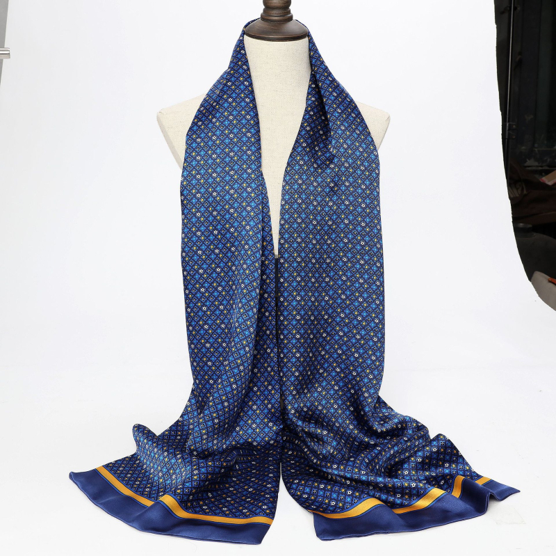 Hangdžou vyriškas gryno šilkmedžio šilko ilgas šalikas, šaliko, šaliko fabrikas, didmeninė prekyba šilko šaliku, profesionalus dvigubas sluoksnis