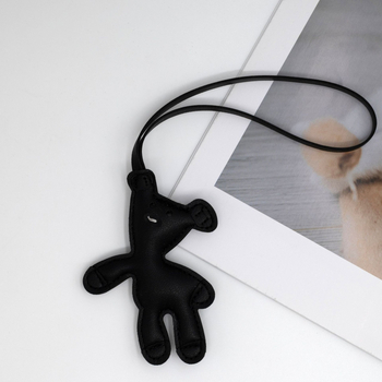 Bab, lusta medve táska medál egyszerű aranyos bőr kulcstartó ajándék függő jellegzetes bőr kiegészítők