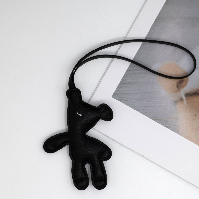 Bab, lusta medve táska medál egyszerű aranyos bőr kulcstartó ajándék függő jellegzetes bőr kiegészítők