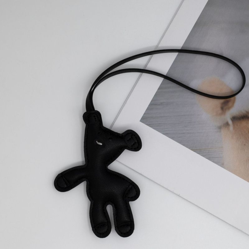 Bab, lusta medve táska medál egyszerű aranyos bőr kulcstartó ajándék függő jellegzetes bőr kiegészítők