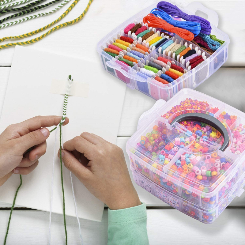 5000 db-os gyöngyös anyagból készült barkács fülbevalók karkötő nyaklánc anyag 44 színű kereszt hímzés bőr kötél kulcstartó