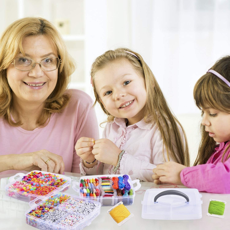 5000 db-os gyöngyös anyagból készült barkács fülbevalók karkötő nyaklánc anyag 44 színű kereszt hímzés bőr kötél kulcstartó