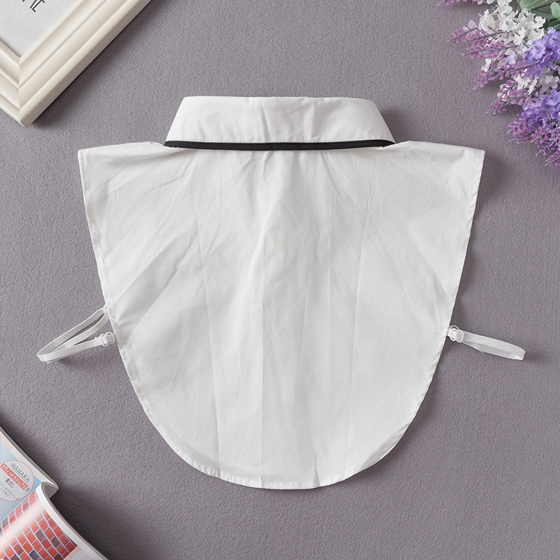 TMJ-105 koreai stílusú ing, hamisgalléros női multifunkcionális, mindenhez illő hamisgallér, hegyes gallérú inggallér, pulóver, díszgallér