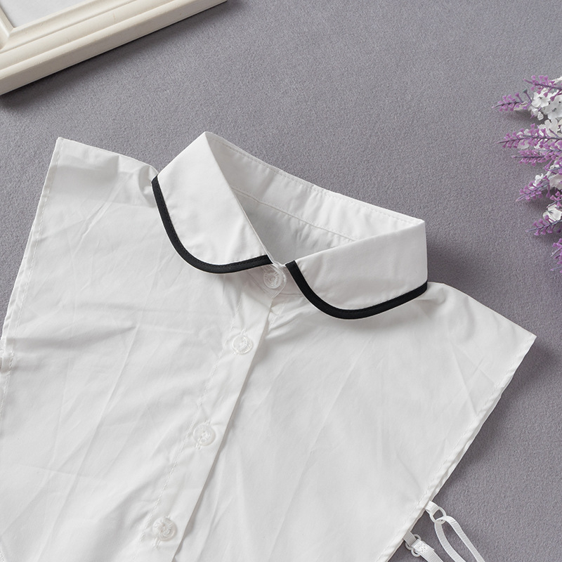 TMJ-105 koreai stílusú ing, hamisgalléros női multifunkcionális, mindenhez illő hamisgallér, hegyes gallérú inggallér, pulóver, díszgallér