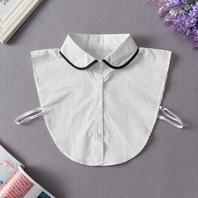 TMJ-105 koreai stílusú ing, hamisgalléros női multifunkcionális, mindenhez illő hamisgallér, hegyes gallérú inggallér, pulóver, díszgallér