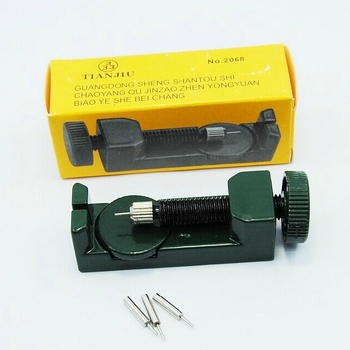2068 инструмент за премахване на метална каишка, многопинов нож за часовници, сребристо-червен, зелен, инструмент за премахване на секции от каишка за часовник, инструмент за ремонт на часовници