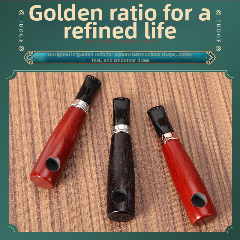 DHL Нова креативна 9 мм коминна тръба Aoko от дърво Лека преносима преносима масивна дървена малка тръба