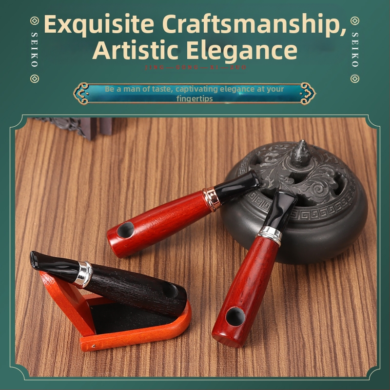 DHL Нова креативна 9 мм коминна тръба Aoko от дърво Лека преносима преносима масивна дървена малка тръба