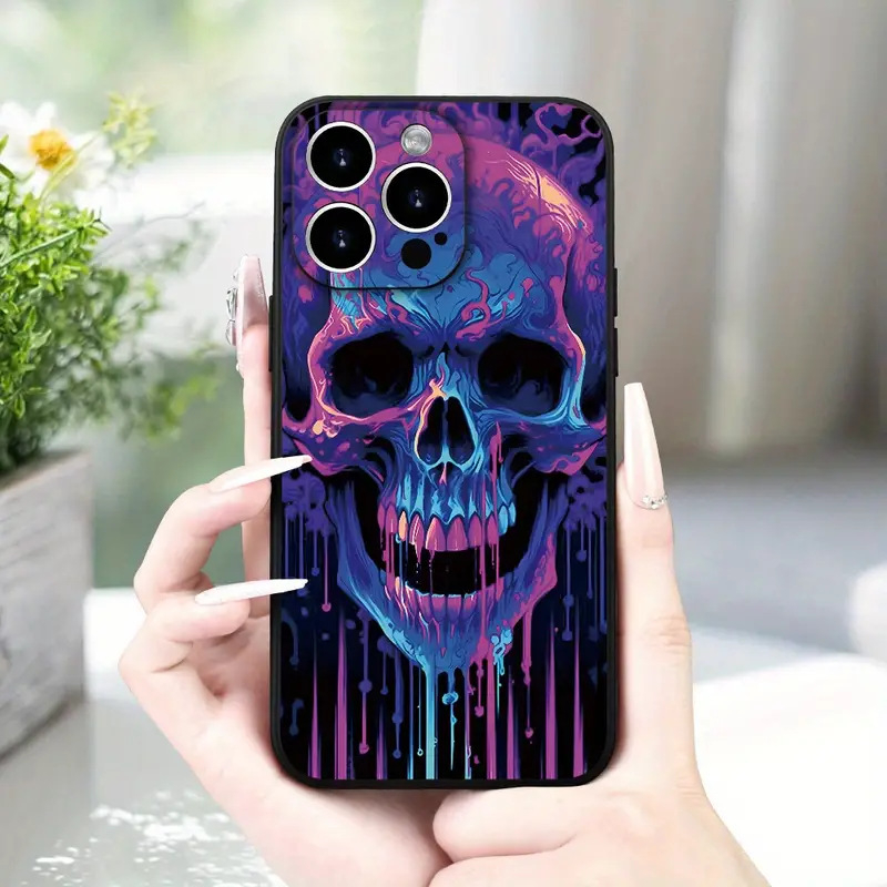 Férfi és lány Apple Tide Skull Horror telefontok Tide Foreign Trade 14/15 iPhone Dark Pirate P