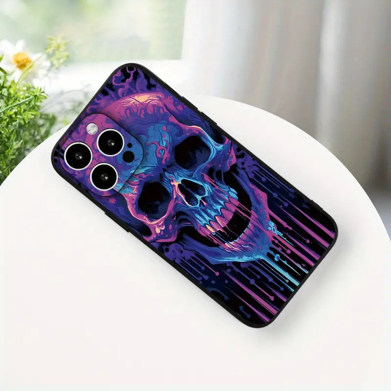 Férfi és lány Apple Tide Skull Horror telefontok Tide Foreign Trade 14/15 iPhone Dark Pirate P
