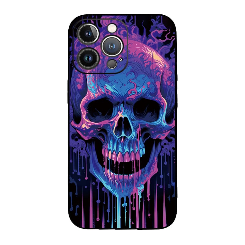 Férfi és lány Apple Tide Skull Horror telefontok Tide Foreign Trade 14/15 iPhone Dark Pirate P