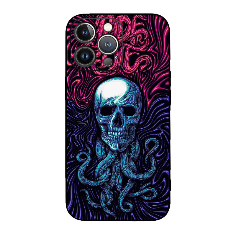 Férfi és lány Apple Tide Skull Horror telefontok Tide Foreign Trade 14/15 iPhone Dark Pirate P