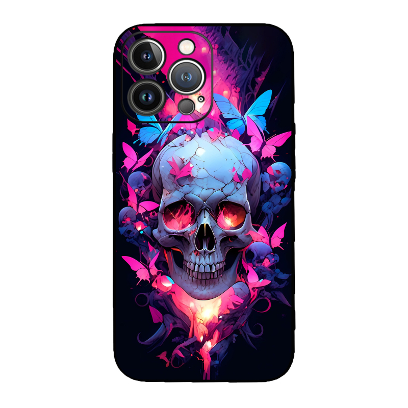 Férfi és lány Apple Tide Skull Horror telefontok Tide Foreign Trade 14/15 iPhone Dark Pirate P