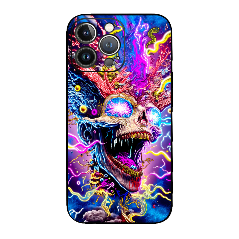 Férfi és lány Apple Tide Skull Horror telefontok Tide Foreign Trade 14/15 iPhone Dark Pirate P