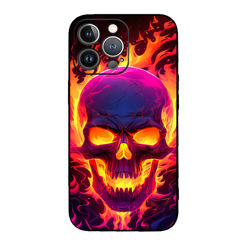 Férfi és lány Apple Tide Skull Horror telefontok Tide Foreign Trade 14/15 iPhone Dark Pirate P