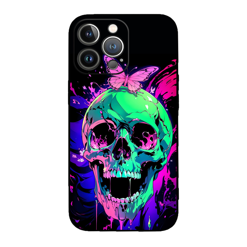 Férfi és lány Apple Tide Skull Horror telefontok Tide Foreign Trade 14/15 iPhone Dark Pirate P
