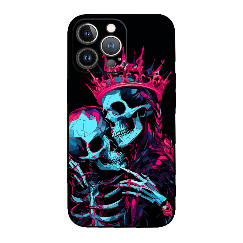 Férfi és lány Apple Tide Skull Horror telefontok Tide Foreign Trade 14/15 iPhone Dark Pirate P