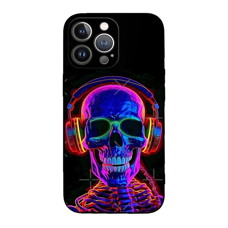 Férfi és lány Apple Tide Skull Horror telefontok Tide Foreign Trade 14/15 iPhone Dark Pirate P