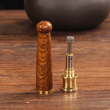 Liellapu rožkoka īsais cigarešu turētājs, biezs, vidējs, plāns, trīs apaļi mutes filtri, var tikt pārstrādāti, pārnēsājami, mazi, smēķēšanas vairumtirdzniecība