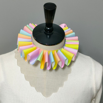 Διασυνοριακό Amazon Pure Χειροποίητο Κολάρο με Ντεγκραντέ Ψεύτικο Κολάρο Παιδικό Ψεύτικο Κολάρο Elizabeth Collar Ψεύτικο Κολάρο