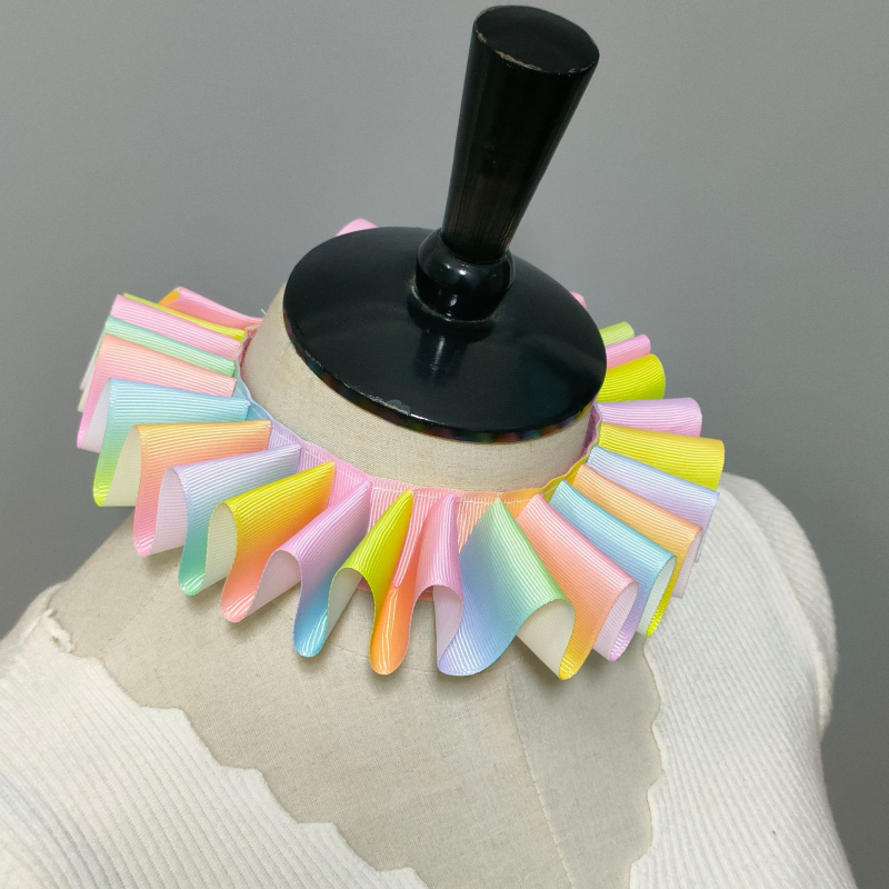 Határokon átnyúló Amazon tiszta kézzel készített színátmenetes ruff gallér hamis nyakörv gyermek hamis nyakörv Elizabeth gallér hamis nyakörv