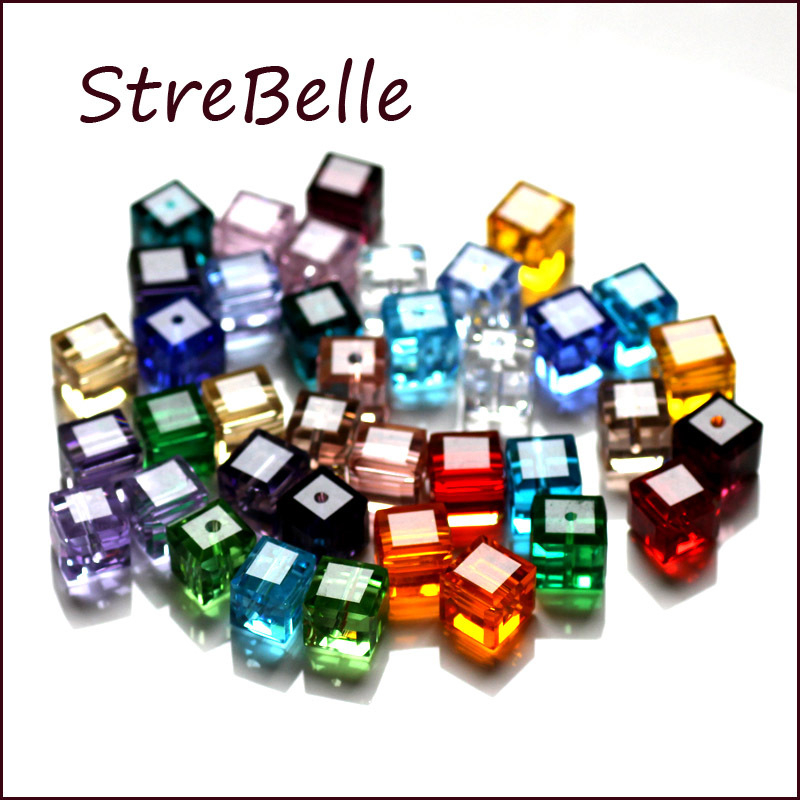 Drabužių krištoliniai stiklo palaidi karoliukai kvadratiniai karoliukai aukštos temperatūros rafinuota spalva rankomis poliruoti poliruoti papuošalai ir aksesuarai nemokamas pristatymas