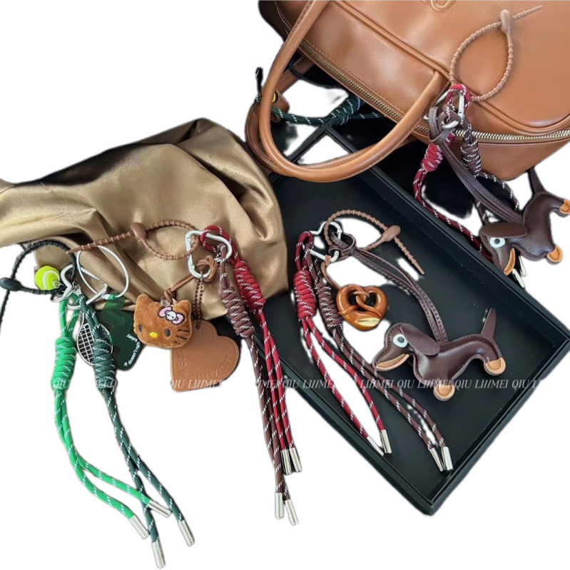 Ins Blogger azonos stílusú szőtt kötél táska medál Advanced Sense MIU nyakba akasztható kulcstartó medál táska medál