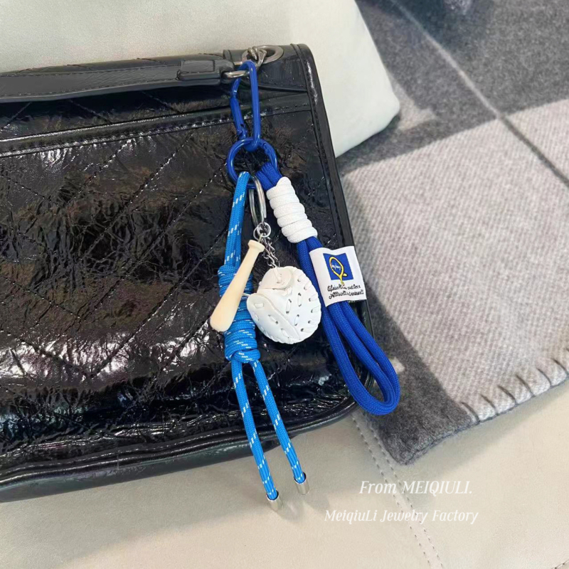 Ins Blogger azonos stílusú szőtt kötél táska medál Advanced Sense MIU nyakba akasztható kulcstartó medál táska medál