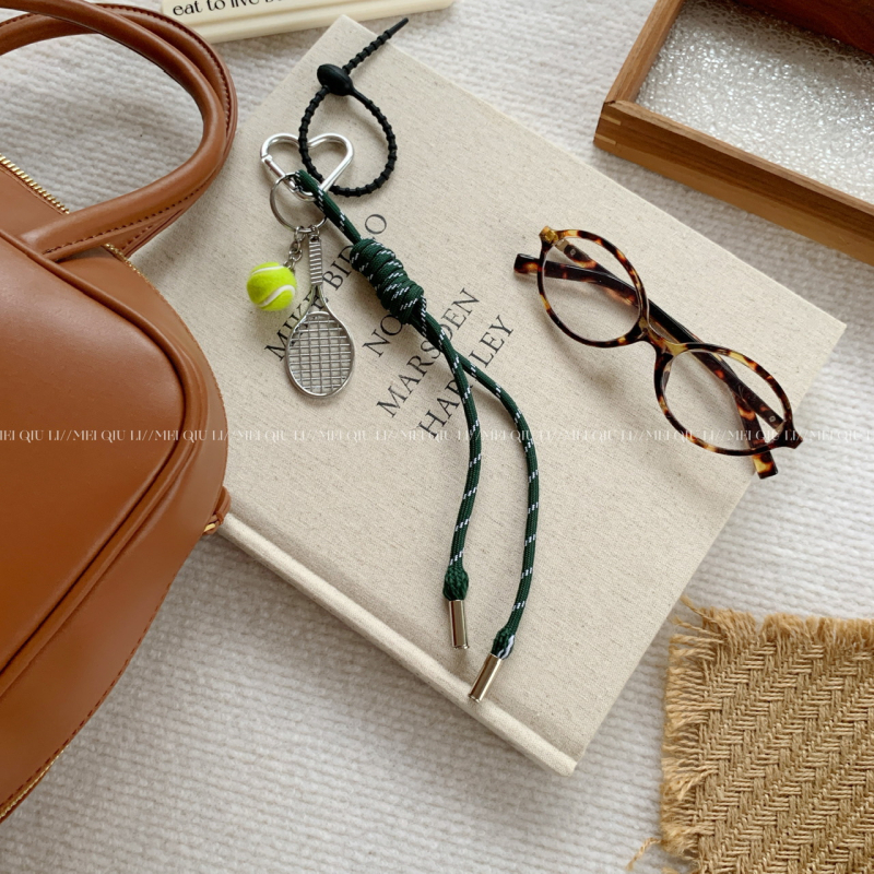 Ins Blogger azonos stílusú szőtt kötél táska medál Advanced Sense MIU nyakba akasztható kulcstartó medál táska medál