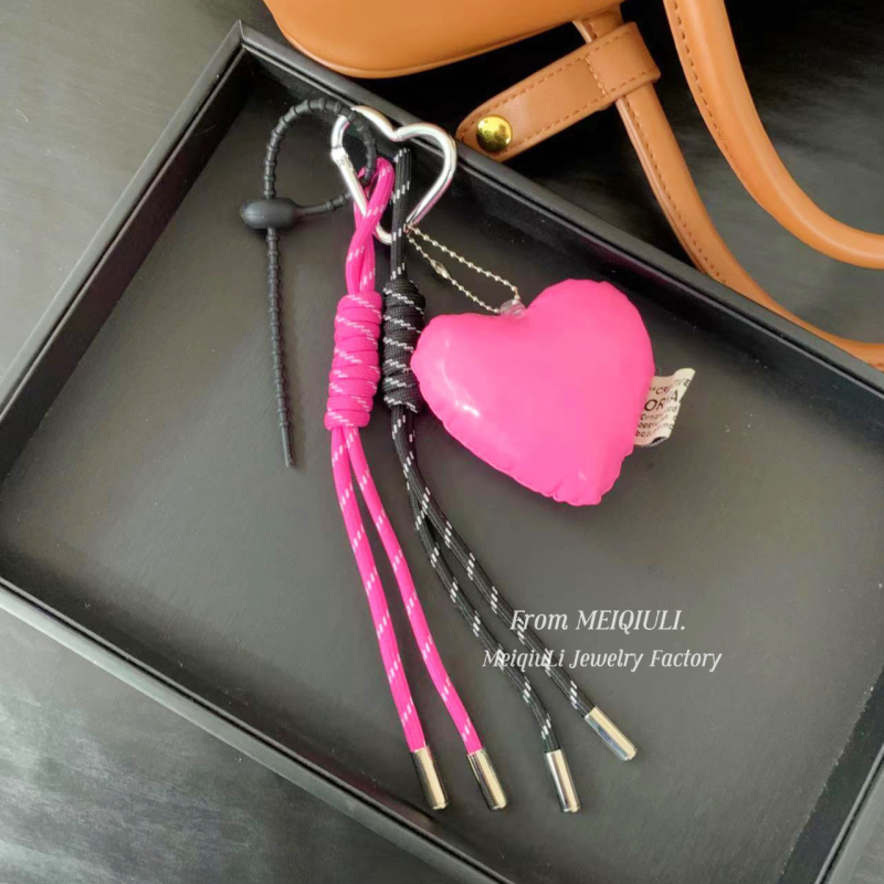 Ins Blogger azonos stílusú szőtt kötél táska medál Advanced Sense MIU nyakba akasztható kulcstartó medál táska medál