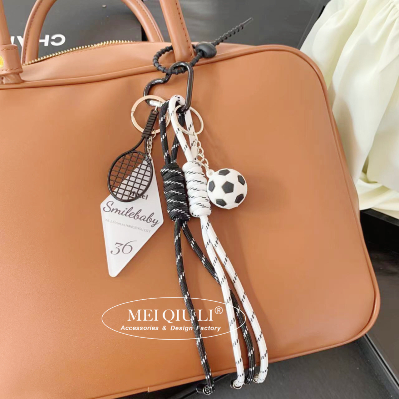 Ins Blogger azonos stílusú szőtt kötél táska medál Advanced Sense MIU nyakba akasztható kulcstartó medál táska medál