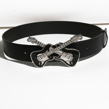 Farmeröv Női Dekoratív Új, Mindenesetre Alkalmi Öv Gitárcsattal Koreai Stílusú Egyszerű Divatöv Raktáron
