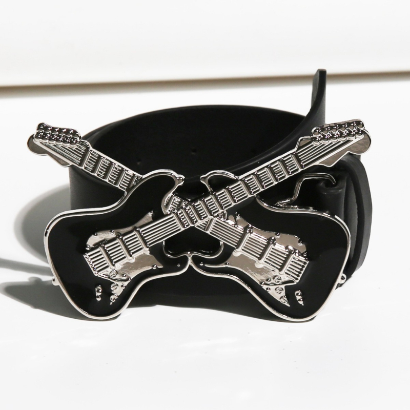 Farmeröv Női Dekoratív Új, Mindenesetre Alkalmi Öv Gitárcsattal Koreai Stílusú Egyszerű Divatöv Raktáron