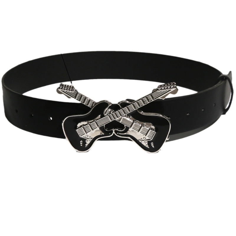 Farmeröv Női Dekoratív Új, Mindenesetre Alkalmi Öv Gitárcsattal Koreai Stílusú Egyszerű Divatöv Raktáron