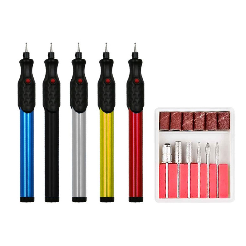 Мини електрическа гравираща писалка за трансгранично гравиране, мини електрическа мелница за стъкло, метал, микро електрическа гравираща писалка, гравиране на каменна и дървена повърхност