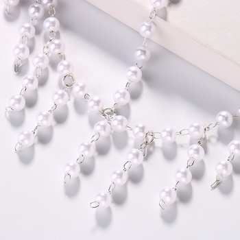 Διασυνοριακή άνοιξη νέα κορδέλα με μαργαριτάρια γυναικεία σούπερ νεράιδα φούντα κόμμωση υψηλής ποιότητας ιδιοσυγκρασία ευρωπαϊκά και αμερικανικά αξεσουάρ μεταμφίεσης