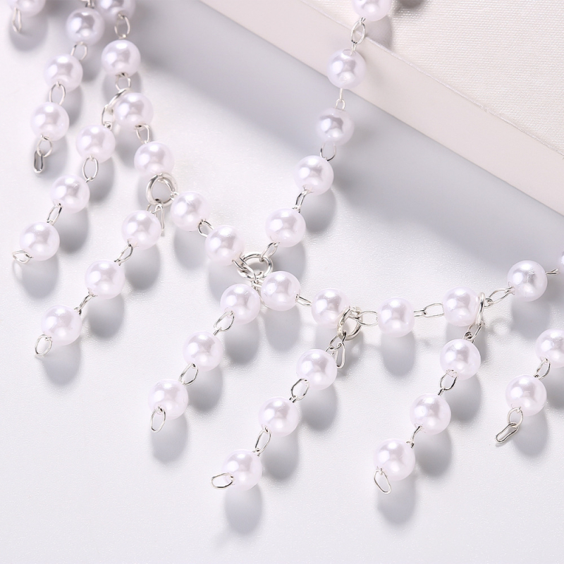 Határokon átnyúló tavaszi új gyöngyös fejpánt női szuper tündér bojtos fejdísz, kiváló minőségű temperamentumos európai és amerikai álarcosbál kiegészítők