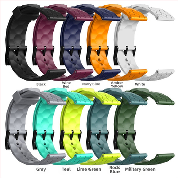 Για Huawei Watch3/3Pro λουράκι σιλικόνης GT/GT2/GT3 με μοτίβο ποδοσφαίρου, ταινία σιλικόνης 20/22 λουράκι