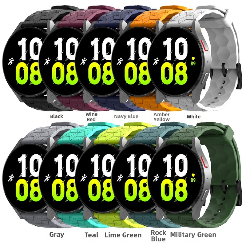 Silikónový remienok pre Huawei Watch 3/3Pro GT/GT2/GT3 so silikónovým vzorom futbalu 20/22