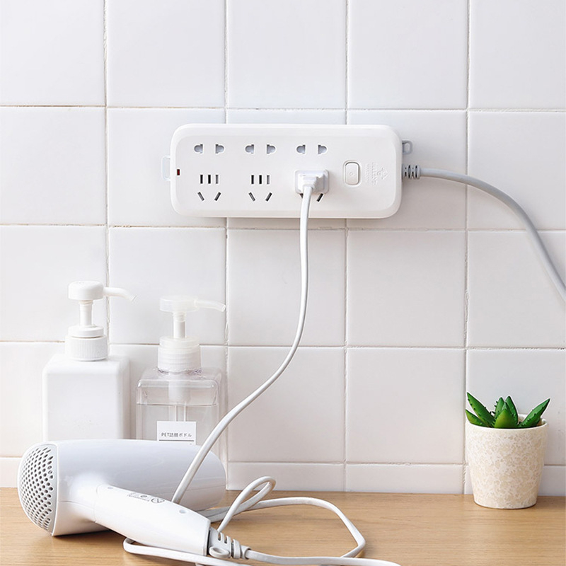 Dugaszolható tartó fali lyukasztásmentes aljzat tároló polc adatkábel kártya elektromos vezeték aljzat dugaszolható panel vonal