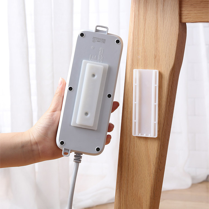 Dugaszolható tartó fali lyukasztásmentes aljzat tároló polc adatkábel kártya elektromos vezeték aljzat dugaszolható panel vonal