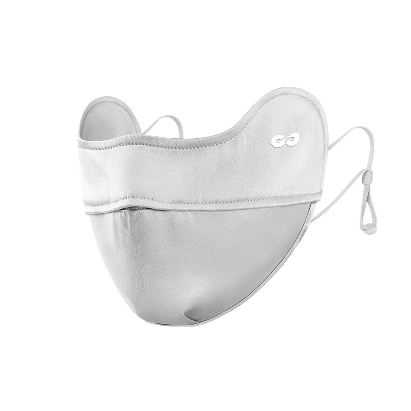 Uus siidist mask naistele suvine päikesekaitse UV-vastane kõrva riputatav mask kerge ja hingav näomask Xkz52