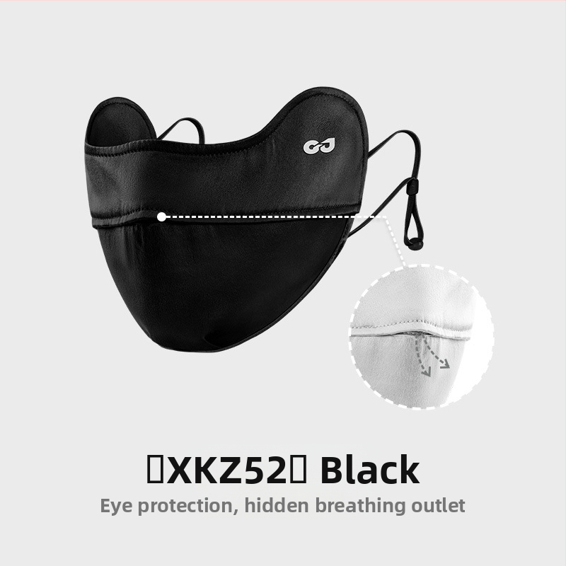 Uus siidist mask naistele suvine päikesekaitse UV-vastane kõrva riputatav mask kerge ja hingav näomask Xkz52